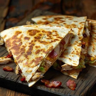 Turkey Spicy Bacon Quesadilla